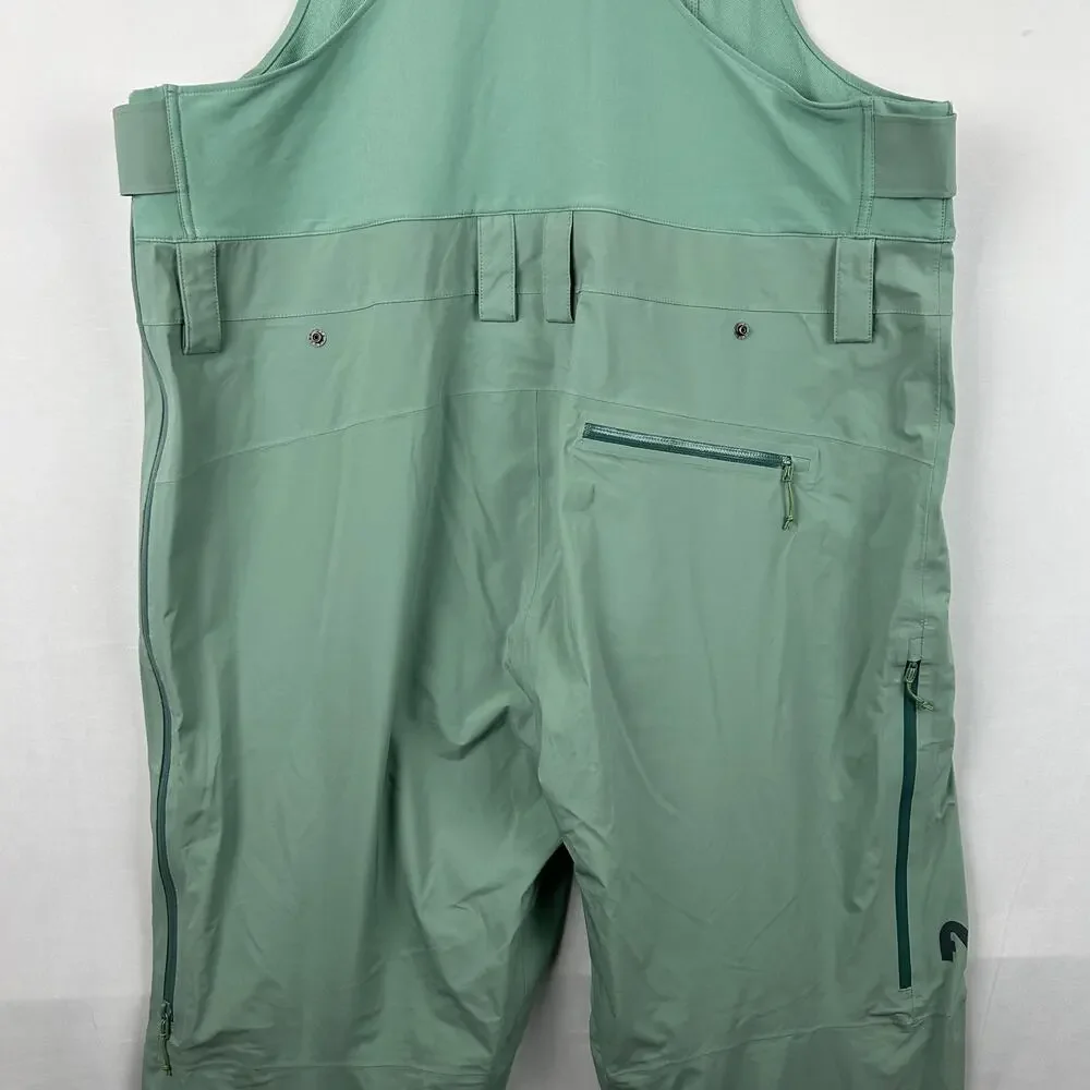 Flylow Smythe Bib Overall Backcountry Ski Pants Mint Green 1440 Men's Size XXL